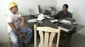 Kinky construction workers take a break, hardcore ass-fucking style