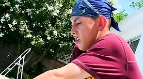 Seductive dude with a great body shows off his lust for a big cock