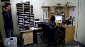 Creative blowjob three-way featuring young twinks