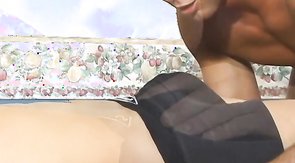 Subtitled sex session with two sizzling hot Latino studs