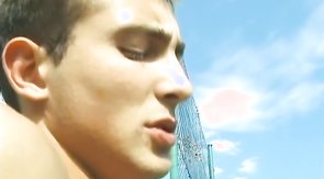 Tennis twinks getting to fuck each other's whore mouths