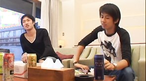 Athletic Asian men are enjoying intensive anal sex in missionary pose