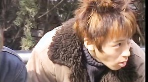 Playful Asian man is getting anally impaled in cowboy pose