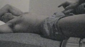 Sexy Asian lover jerks his dick and cums a good load of semen