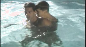 Sexy swimmers with awesome bodies are enjoying morning sex