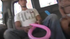 Busty lady is tricking straight into gay Baitbus