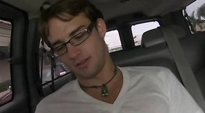 Nerdy gay and busty blonde are searching straight for Baitbus episode