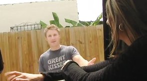 Sexy woman in bikini caught another guy for the Baitbus episode