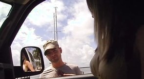 Submissive gay is staying on his knees and sucking dick