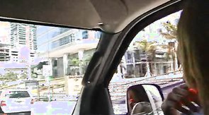 Seductive woman is looking for a victim for Baitbus