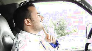 Smiling blonde and another victim for gay banging!