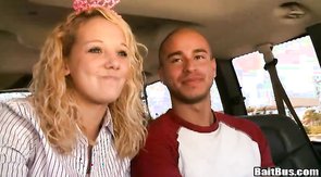 Kinky blonde and her gay friend are tricking straights