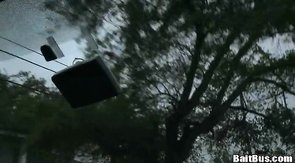 Busty model and straight dude in the hot Baitbus episode