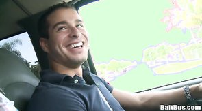 Smiling jock and chesty babe are tricking straights!