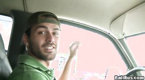 Busty brunette is trying to catch another straight