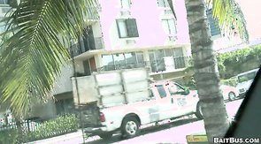 Sexy straight man was tricked into Baitbus van