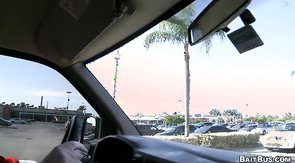 Very hot straight is being tricked into Baitbus