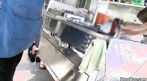 Dark-haired man is waiting for his turn at the backseat