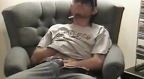 Amateur Emo boyfriend is undressing and masturbating on the cam