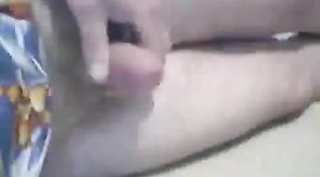 Amateur Boyfriend masturbating his hard boner