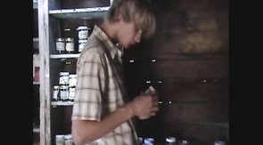 Young boyfriend pulls out his loaded dick and gets sucked