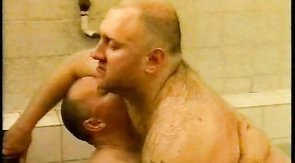 Fat beard received a good blowjob in the local pool