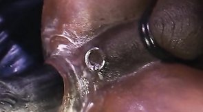 Hardcore black pal sticks his huge hand in a tight anal hole