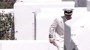 Lover with hairy dick cums a massive load on his boyfriend's chest