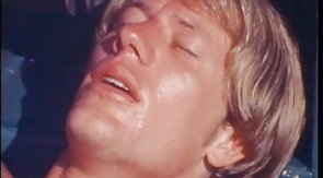 Big dick cums a messy load of semen after anal passion