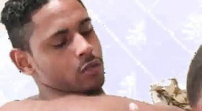 Beautiful boyfriend drills his lover in doggy style pose