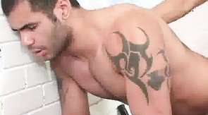 Nice-looking hunk hardly fucks his boyfriend and cums on his ass