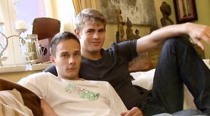 Beautiful photographer is screwing his passionate boyfriend in the bed