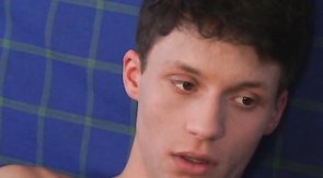 Skinny cocksucker is losing anal virginity in cowboy pose