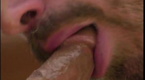 Astonishing buddy is enjoying when two dicks are penetrating his mouth