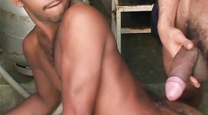 Latino boys with long sausages enjoy hardcore doggy style pound