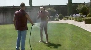 Two naked muscled hunks are enjoying intensive dick sucking