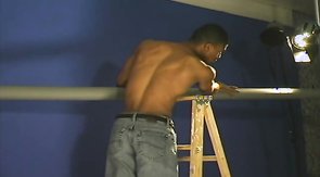 Three relaxed long-dicked lovers have a sweet oral passion