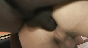 Black buddy with massive dick nailed his white friend from behind