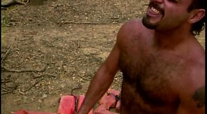 Hunky men want to lick their boyfriend bodies in nature