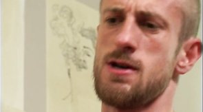 Athletic pals fuck their lovely couch after nice workout