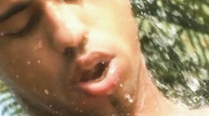 Stunning toned men with big dicks have a good outdoor 3some