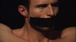 Suspended submissive boyfriend is getting caned in a brutal way