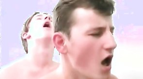 Hot buddies are fucking each other in the local hayloft