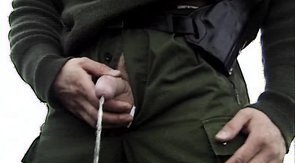 Two workers are getting naked and shoving their dicks in friend's mouth