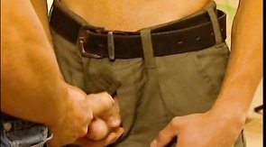 Astonishing muscled buddies are enjoying intensive anal sex so much