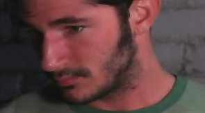 Young buddies are sucking his fat loaded dick on the knees