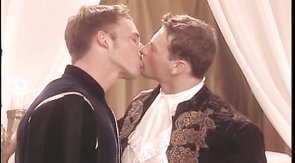 Good-looking buddy is getting his mouth fucked in close-up