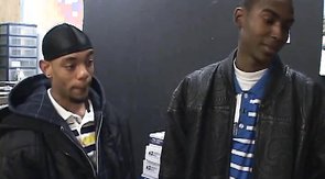 Three black dudes enjoying a hardcore 3some with anal and oral