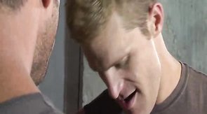 Shiny boyfriend pounds his lover's tight ass in cowboy pose