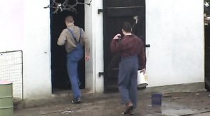 Three-way sex session with two twinks and a hung daddy